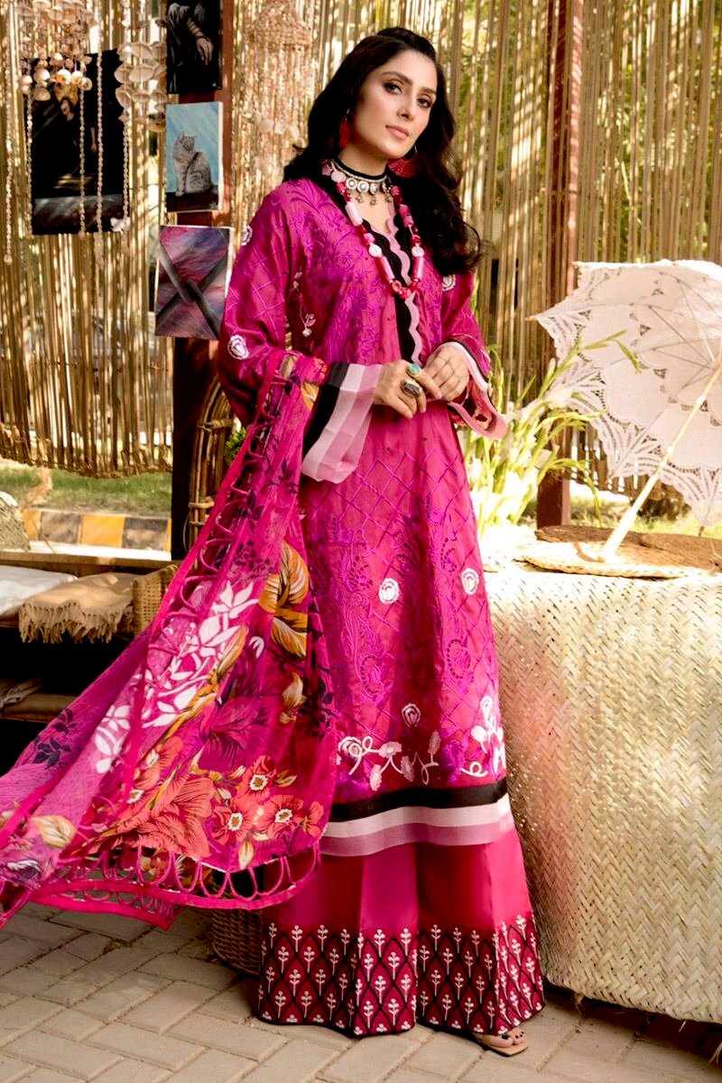 Ansab Jahangir Luxury Lawn Embroidered - NOHEA - 03