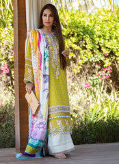 Farah Talib Aziz Luxury Lawn'22 - GOA GREEN - 05
