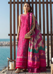 Farah Talib Aziz Luxury Lawn'22 - IBIZA BERRY - 10