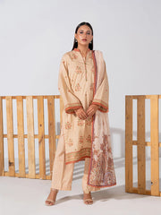 Mina By Salitex Embroidered Lawn Suit Unstitched 3 Piece SUNS24ALM031UT - Summer Collection