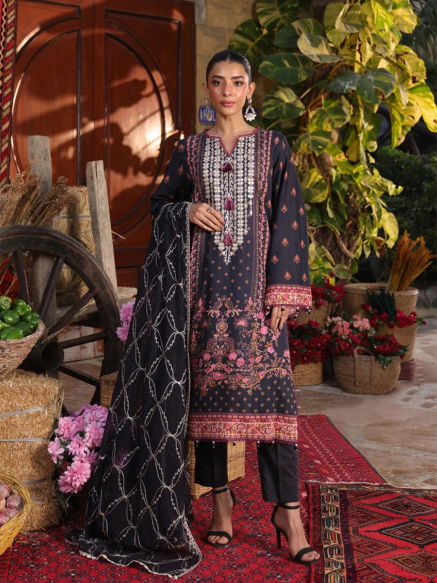 Izel by Salitex Embroidered Suits Unstitched 3 Piece SUNW6PE008UT - Fall Collection