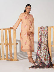 Mina By Salitex Embroidered Lawn Suit Unstitched 3 Piece SUNS24ALM026UT - Summer Collection