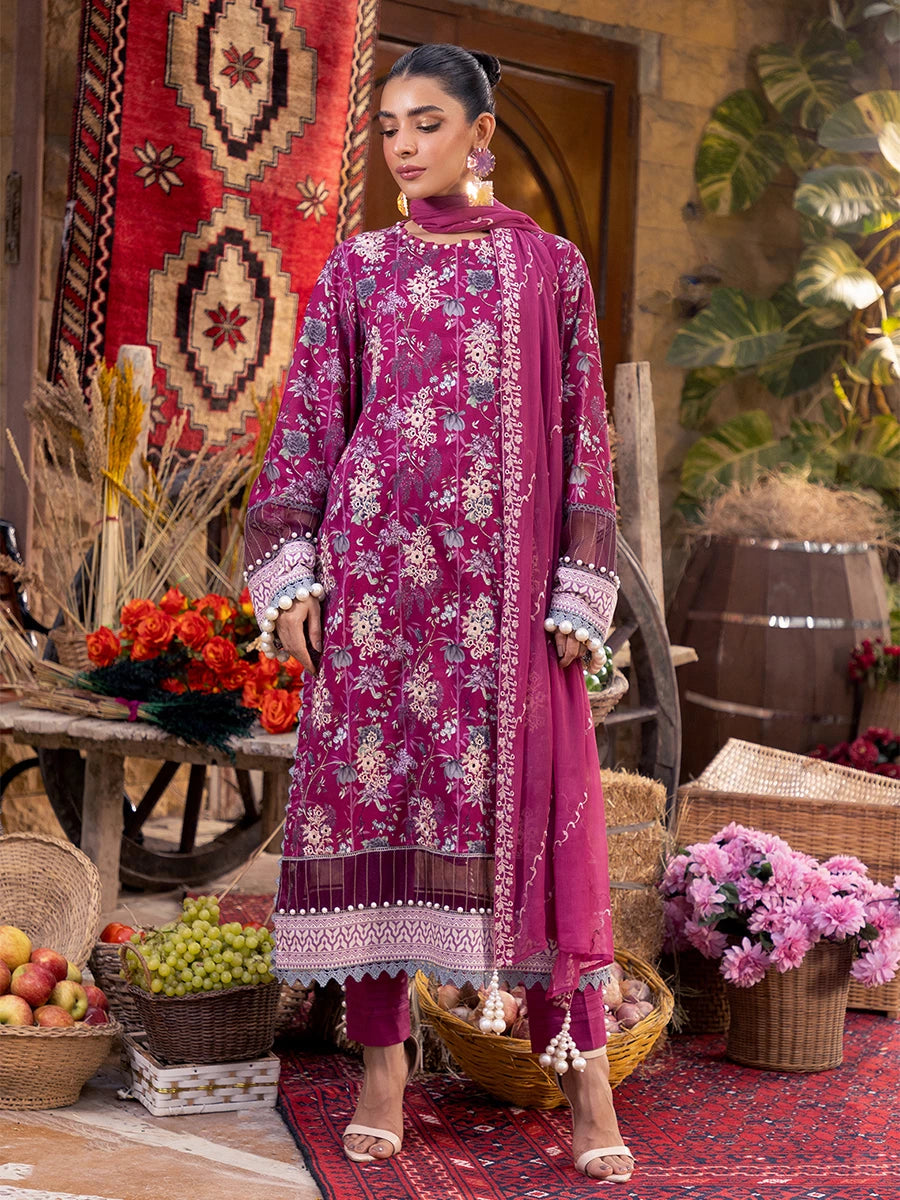 Izel by Salitex Embroidered Suits Unstitched 3 Piece SUNW6PE011UT - Fall Collection