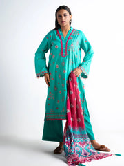 Mina By Salitex Embroidered Lawn Suit Unstitched 3 Piece SUNS24ALM027UT - Summer Collection