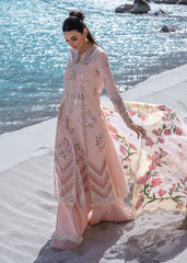 Crimson by Saira Shakira Embroidered Lawn Suits Unstitched 3 Piece CR2LS 3B-Forget Me Not - Sorbet Pink - Luxury Collection-