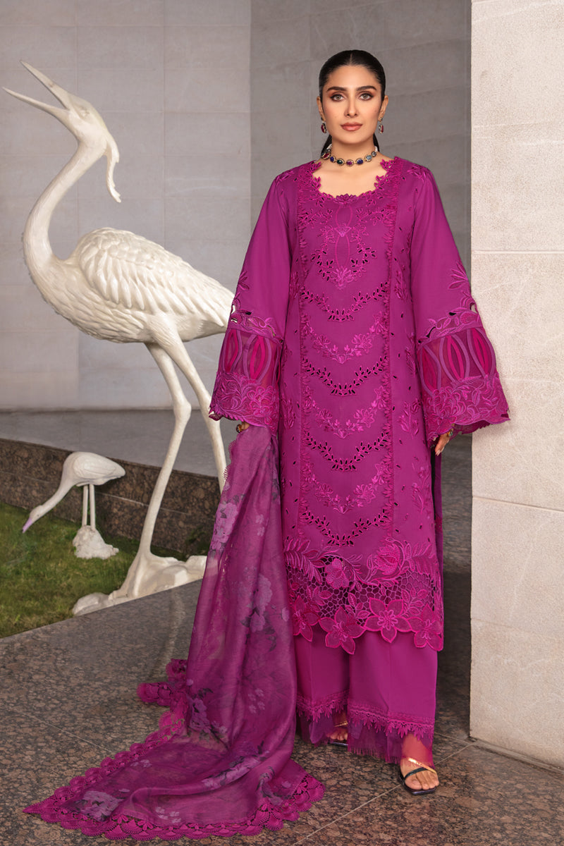 Rang Rasiya Embroidered Lawn Suits Unstitched 3 Piece RR24PE D-11 Zubiya