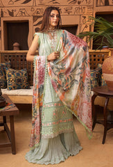 Adans Libas by Khadija Sheikh Schiffli Embroidered Lawn Suit Unstitched 3 Piece ALKS24-D05 - Summer Collection