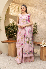 M basic Elaheh by Maria B Printed Lawn Suit Unstitched 3 Piece MB25EM D-04 - Summer Collection