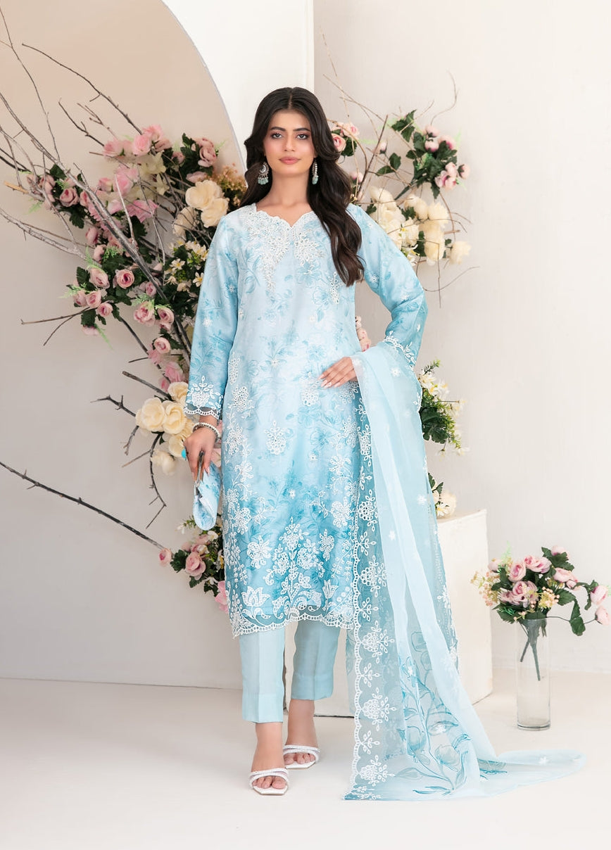 Tawakkal - Larimar Luxury Formals Un-Stitched 3pc Collection - D-4252