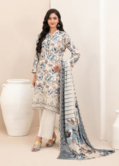Tawakkal Fabrics Embroidered Staple Digital Print Suits Unstitched 3 Piece (Cutwork Dupatta) - D-4514 - Misbah