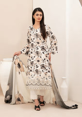 Tawakkal Fabrics Embroidered Staple Digital Print Suits Unstitched 3 Piece (Cutwork Dupatta) - D-4512 - Misbah