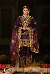 Singhar By Saad Shaikh Embroidered Raw Silk Suits Unstitched 3 Piece SSK25SG ARJUMAAND - Festive Collection