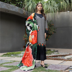 Salina Luxury Khaddar Prints 3Pc Unstitched Collection'25 - SKPCH-1-25-01