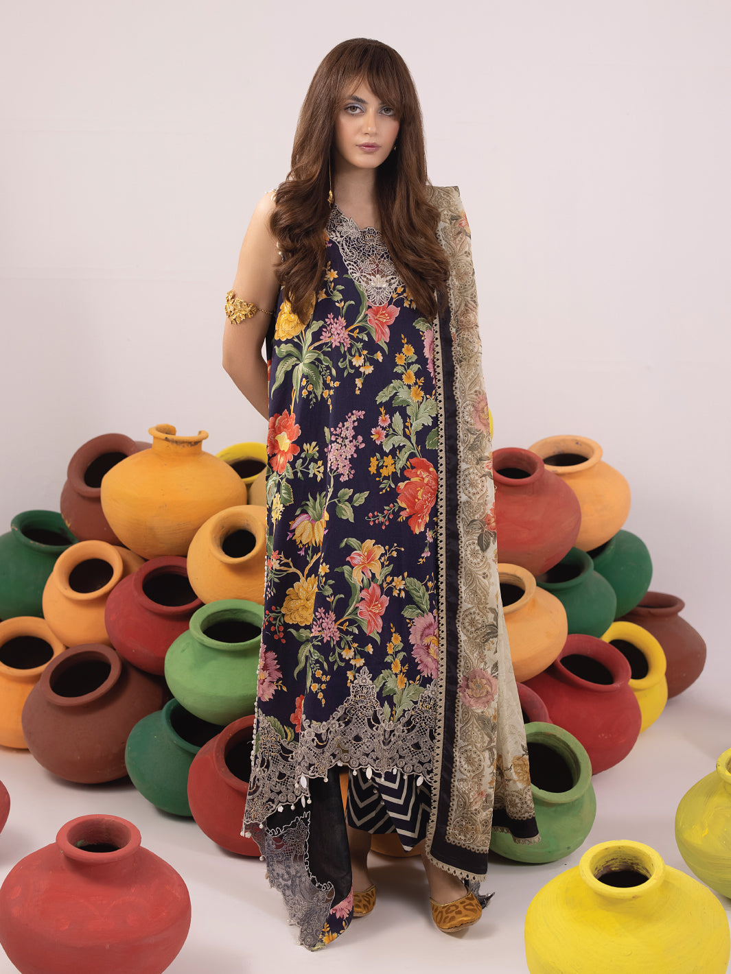 Ittehad - Faiza Faisal Rangeeli Luxury Lawn'24 - Champa