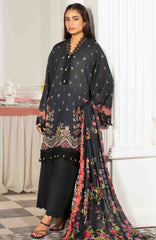 Mausummery Luxury Printed Lawn Unstitched 3 Piece Suit - MUSV2L10 - Noir - Summer Collection
