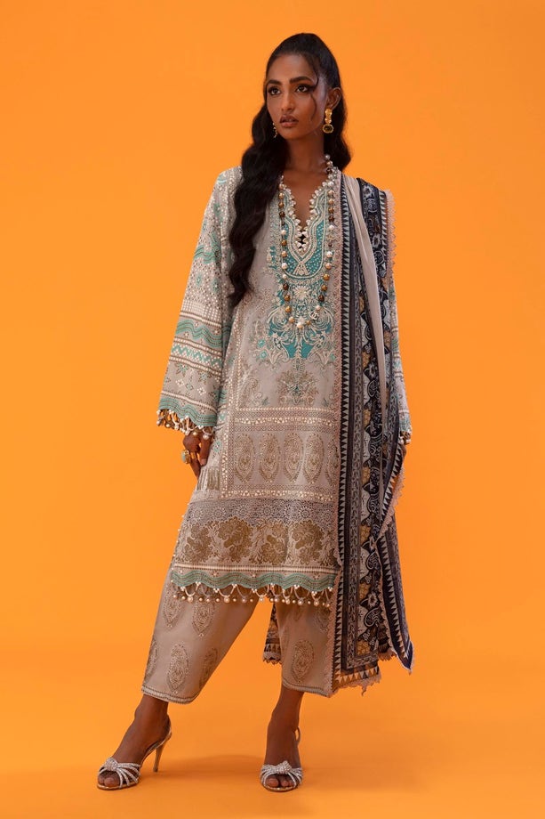 Sana Safinaz Luxury Muzlin Lawn Embroidered - 11B