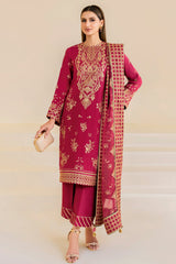 Jazmin Luxury Embroidered Raw Silk UR-7022