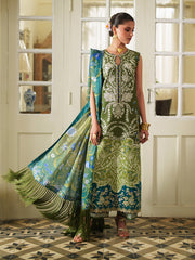 Heritage Dore by Bin Ilyas Unstitched Embroidered Lawn 3 Piece Suit BI26UHD 17-7A - Summer Collection