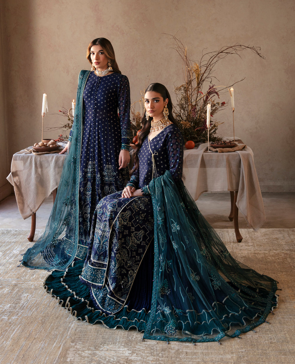 BQ-Xenia Luxury Embroidered Chiffon - CHARGAH