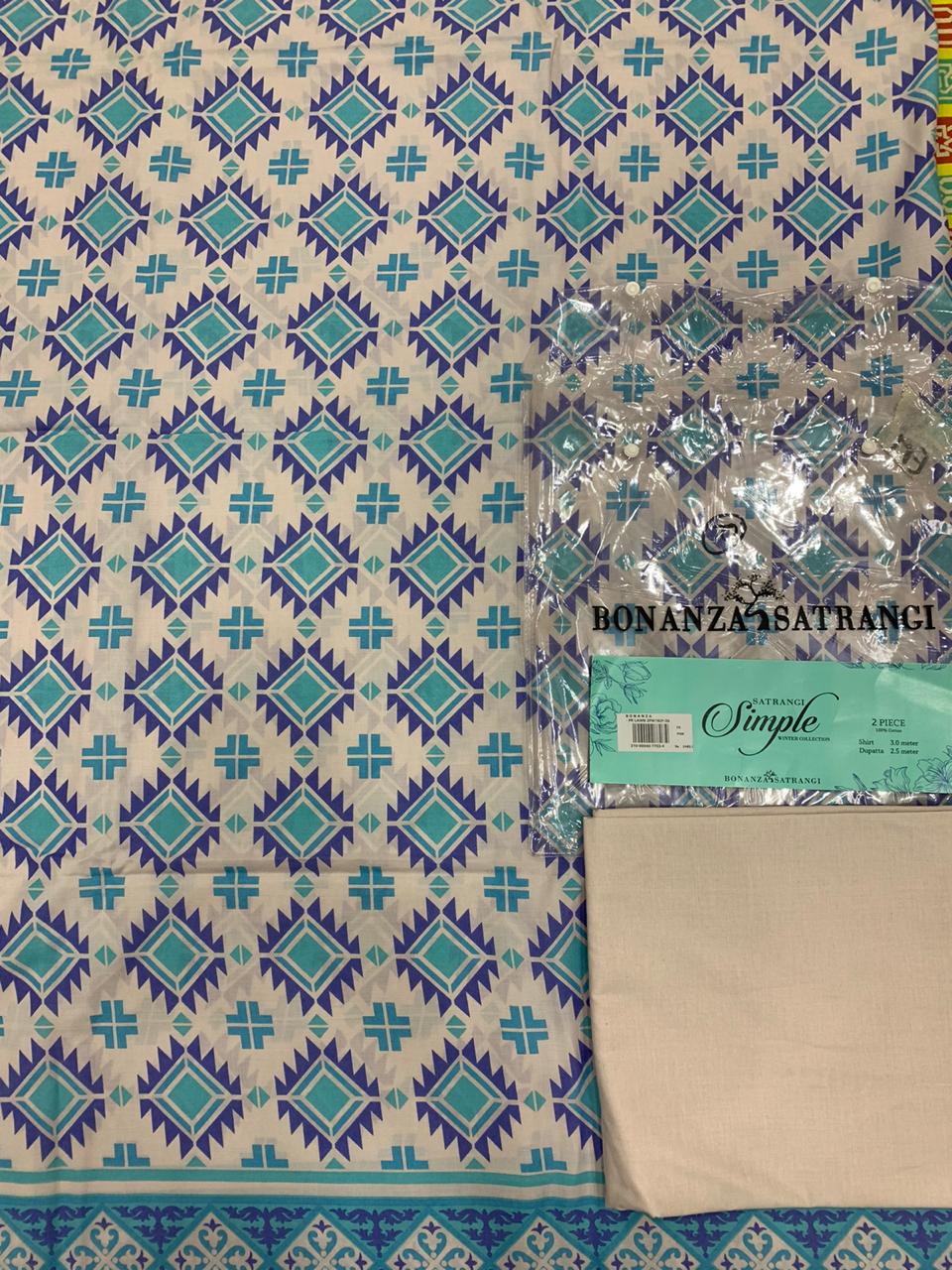 BONANZA SATRANGI - ZPW192P-27-L-BLUE