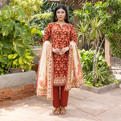 Salina Luxury Khaddar Prints 3Pc Unstitched Collection'25 - SKPCH-2-25-02