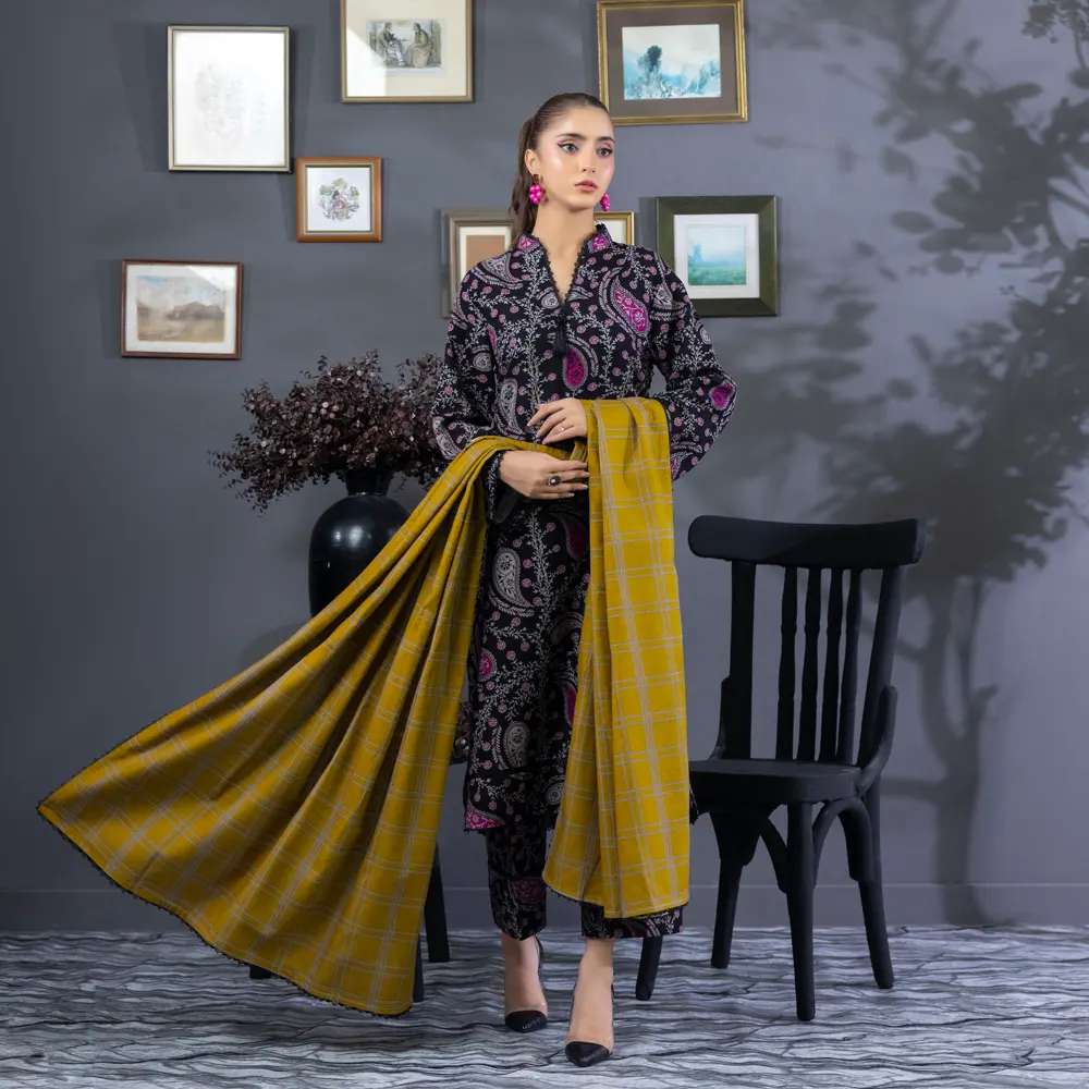 Salina by Regali - Separate Luxury Prints 3Pc Unstitched Collection’25 – SKPS-CH2-02