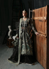 Sardinia Wedding Embroidered Organza Suits Unstitched 3 Piece D-1201 Lumen - Formals Collection