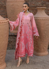 Crimson by Saira Shakira Embroidered Lawn Suits Unstitched 3 Piece CR2LS 1B-ALL THINGS OMBRE - Luxury Collection-