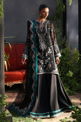Afrozeh Embroidered Chiffon Suits Unstitched 3 Piece AF25LF D-07 Larosea - Formals Collection