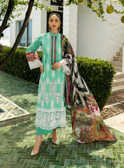 Zainab Chottani Chikankari Lawn Suits Unstitched 3 Piece ZC25CL D-12B Rayne - Summer Collection