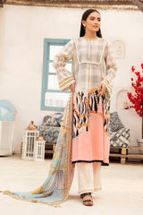42101049-Digital Printed Super Fine Lawn, Grip Chiffon & Cambric-3PC