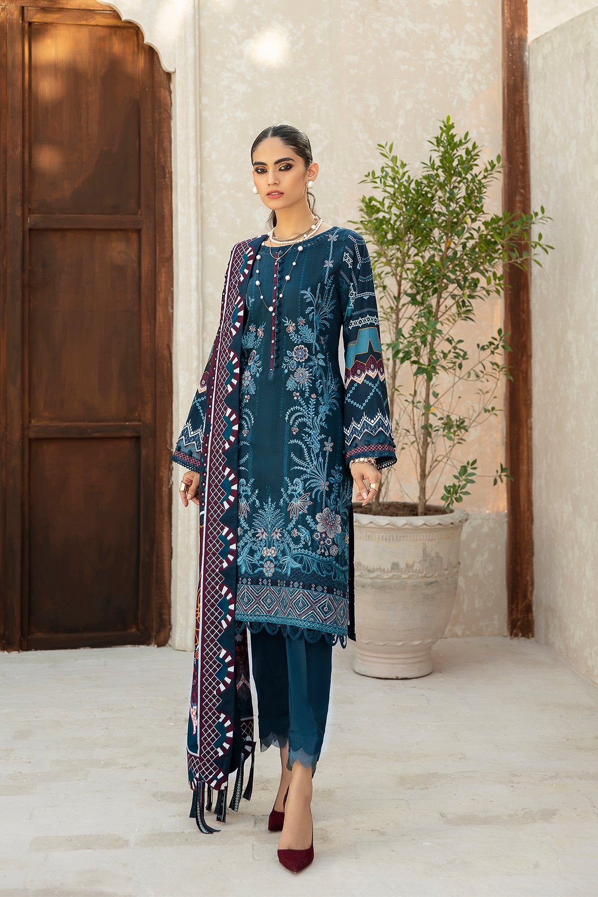 FARASHA LINEN EMBROIDERED'21 - Starling
