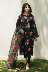 Baroque Embroidered Lawn Suits Unstitched 3 Piece BQ25EL- UF-208- Summer Collection