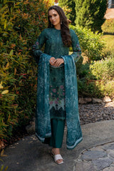 Afrozeh Embroidered Lawn Suit Unstitched 3 Piece AF25DH D-02 Opaline A - Summer Collection