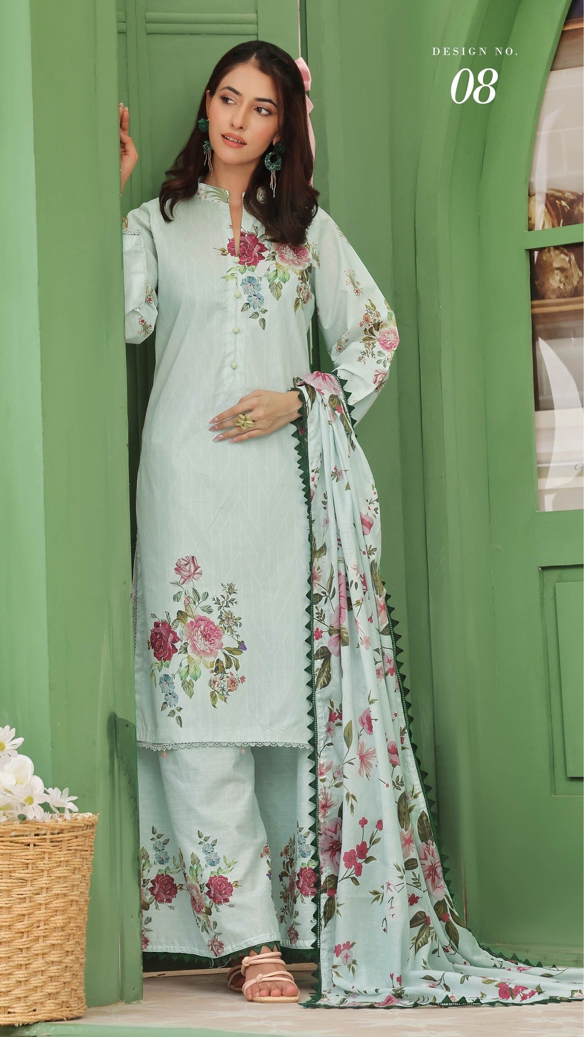 Coco Cord's Luxury Lawn Prints 3Pc Unstitched Suits - ALZ-Coco-08