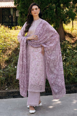 Afrozeh Embroidered Lawn Suit Unstitched 3 Piece AF25DH D-03 Lunetta B - Summer Collection
