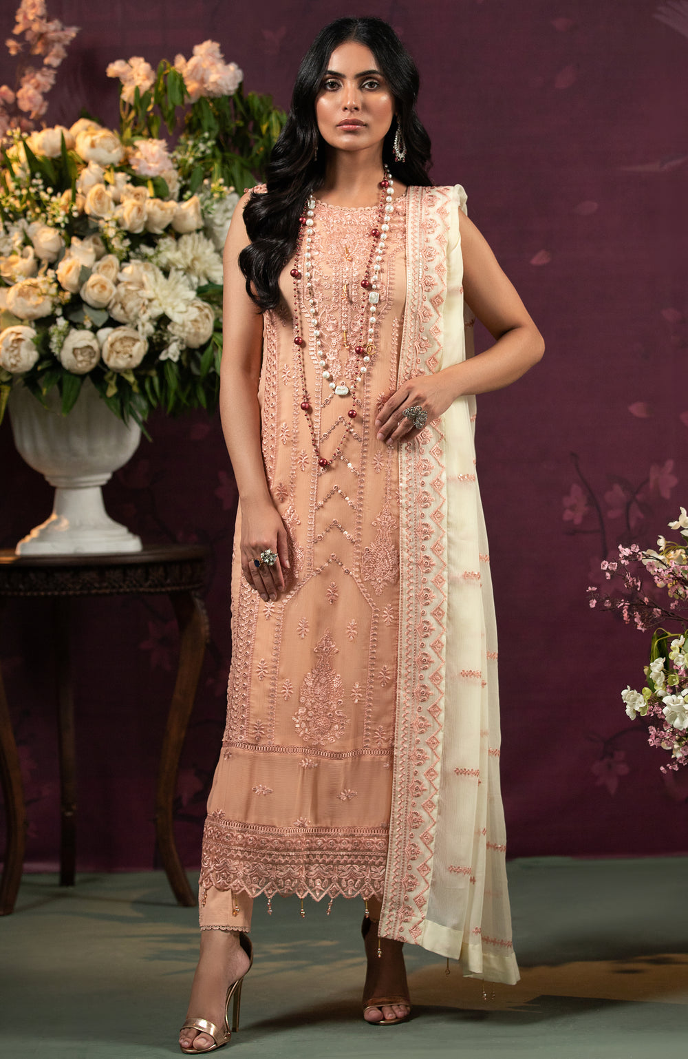 Al-Zohaib Luxury Formal Embroidered Suits Unstitched 3 Piece ALZ23-A-6F