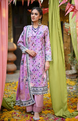 Monsoon Chunri By Al Zohaib Printed Lawn Suit Unstitched 3 Piece MSH-25-05 - Summer Collection