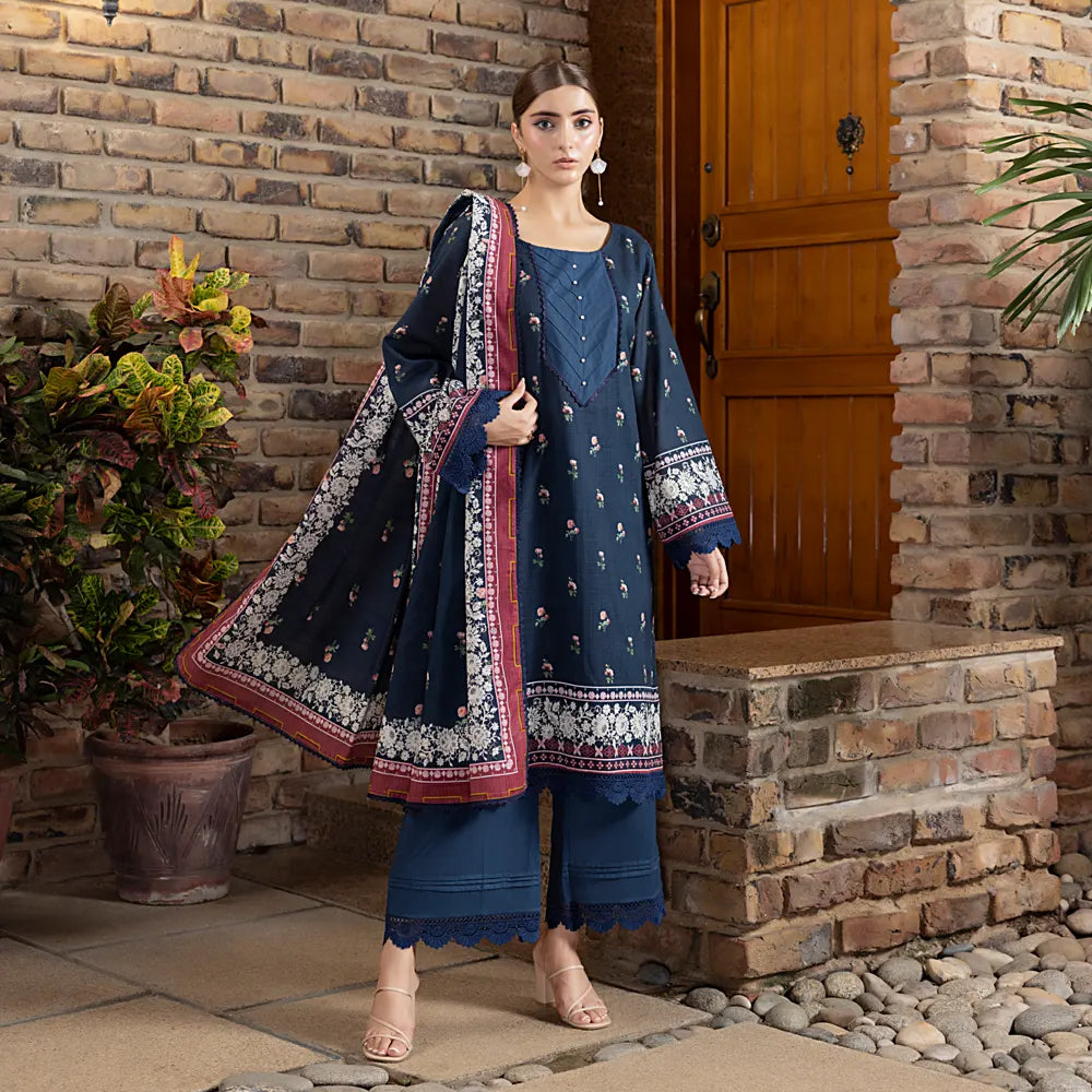 Salina Luxury Khaddar Prints 3Pc Unstitched Collection'25 - SKPCH-1-25-06