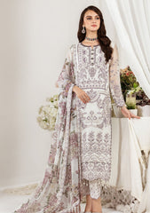 Alizeh Fashion by Bilal Embroidery Embroidered Chiffon Suits Unstitched 3 Piece AFB21RD D-06 APSARA - Luxury Collection