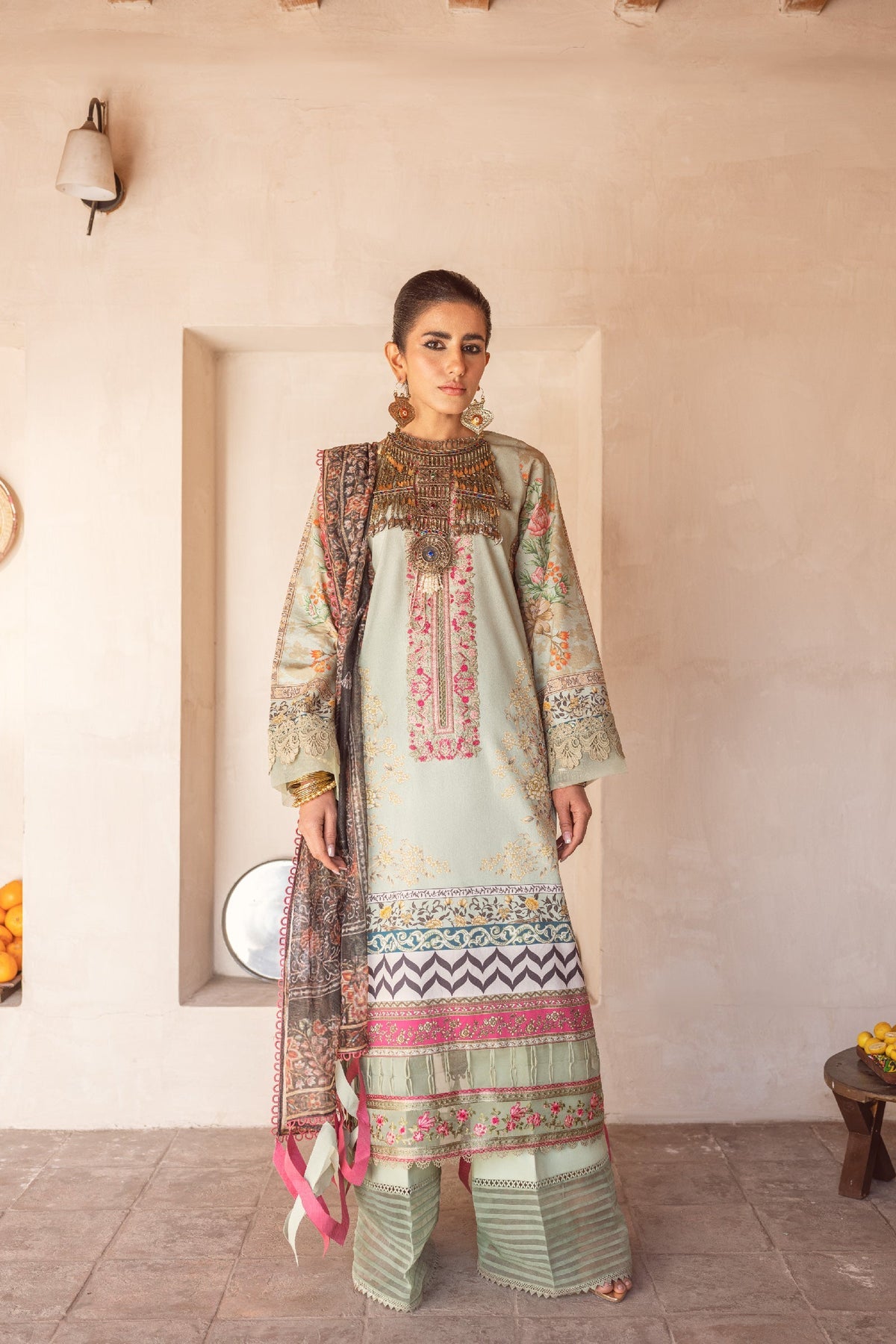 Shiza Hassan Kinar Luxury Lawn Collection - (SKL-07) Maahiru