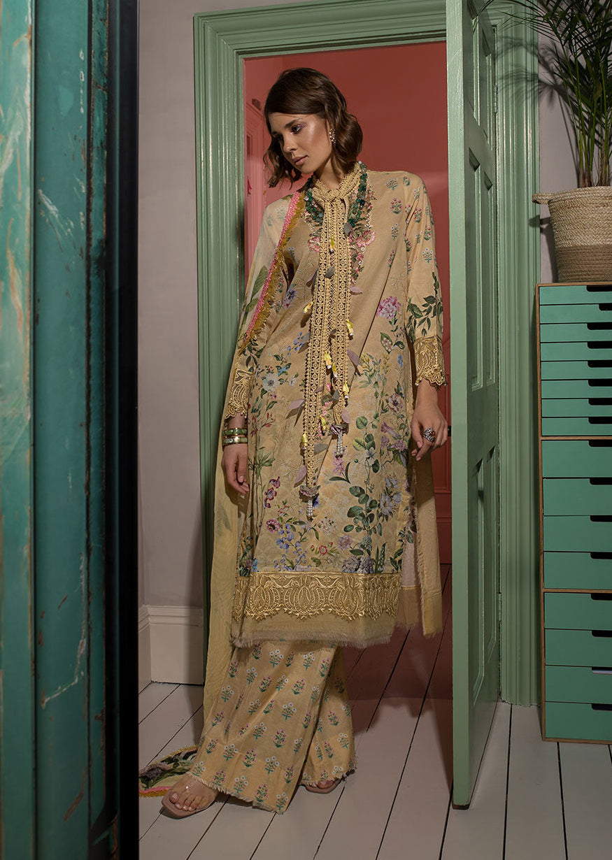 Sobia Nazir Vital Embroidered Lawn Suits Unstitched 3 Piece SN24V SV24-7A - Summer Collection-