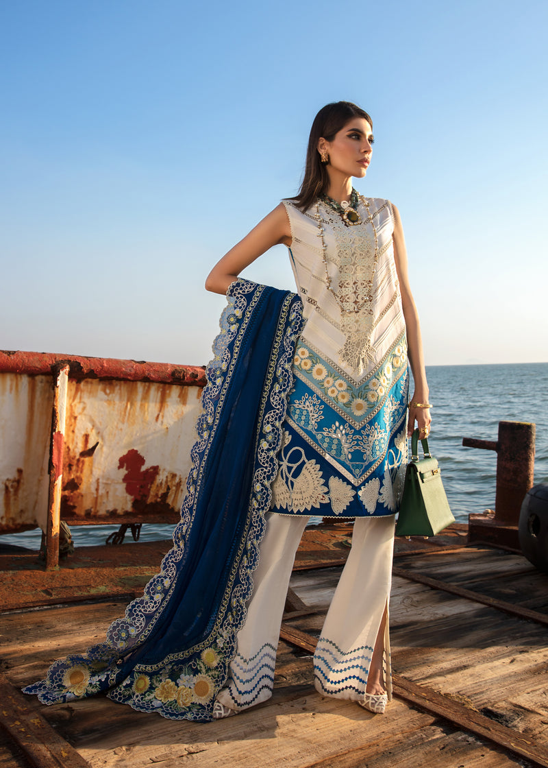 Crimson Luxury Lawn Collection'23 - Summery Medley - Saapphire