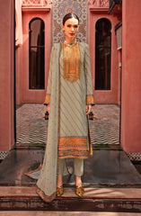 Maryum N Maria - Freesia Luxury Formals Embroidered Chiffon Suit Unstitched 3 Piece FRE24L Catalina FW23511 - Formals Collection
