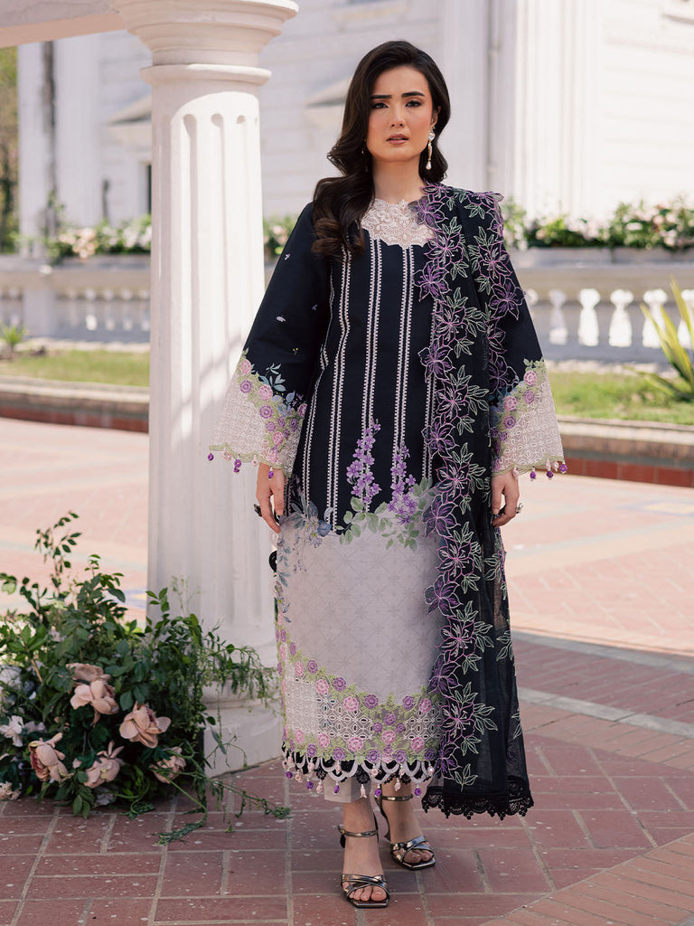 Ivy Bloom by Parishay Embroidered Lawn Suit Unstitched 3 Piece PR25IB IVY-02 - Summer Collection