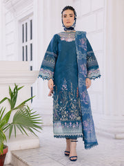 Ivy Bloom by Parishay Embroidered Lawn Suit Unstitched 3 Piece PR25IB IVY-08 - Summer Collection