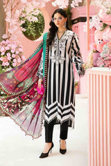 MPrints by Maria B Embroidered Lawn Suits Unstitched 3 Piece MPT-2609-B - Summer Collection