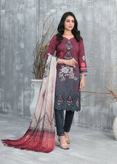 Tawakkal Fabrics Emboidered Viscose Suits Unstitched 3 Piece TWF25ST D-1291 - Winter Collection