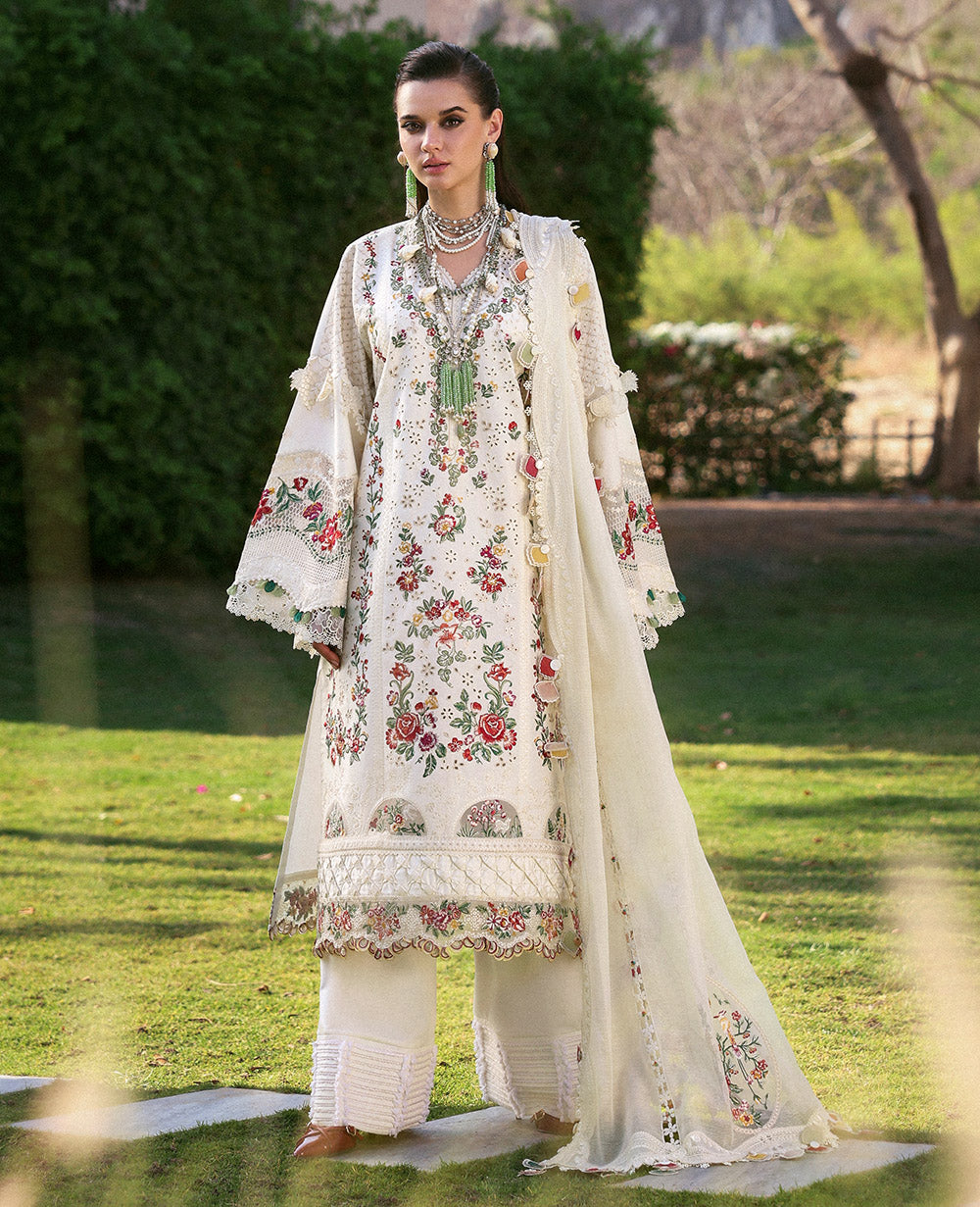 Kalani by Republic Womenswear Embroidered Lawn Suits Unstitched 3 Piece RW25KL RP-D7A Mira - Summer Collection