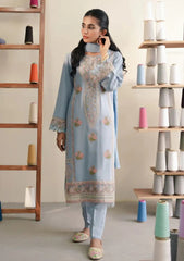 Miraal by Aabyaan Embroidered Linen Suit Unstitched 3 Piece AM-08 Sahir - Winter Collection